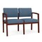 Lesro 2 Seat Tandem Seating W/ No Center Arm, 44 in W 26 in L 31.5 in H, Lenox Series LW2101 - alternate 1